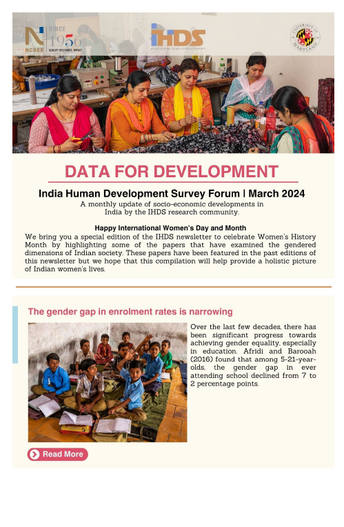 Indian Human Development Survey: March 2024