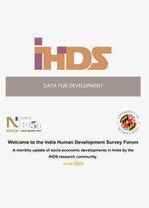 India Human Development Survey Forum, June 2022