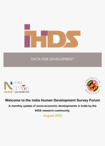 India Human Development Survey Forum, August 2022