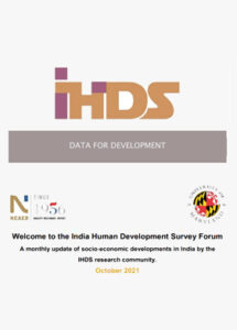 India Human Development Survey Forum, October 2021