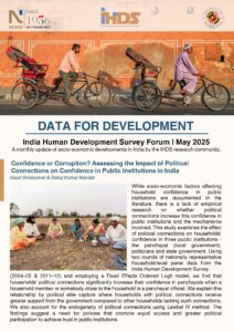 India Human Development Survey: May 2025