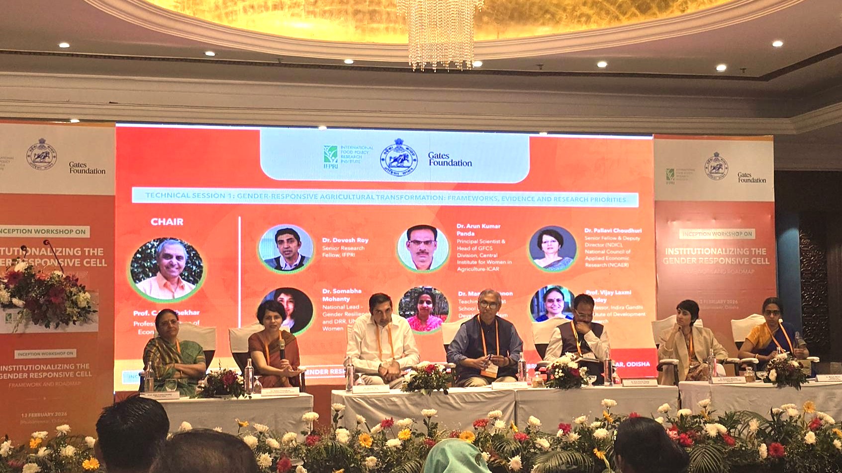 Dr Pallavi Choudhuri served as a panellist at the Inception Workshop of the Gender Responsive Cell organised by the Government of Odisha and IFPRI