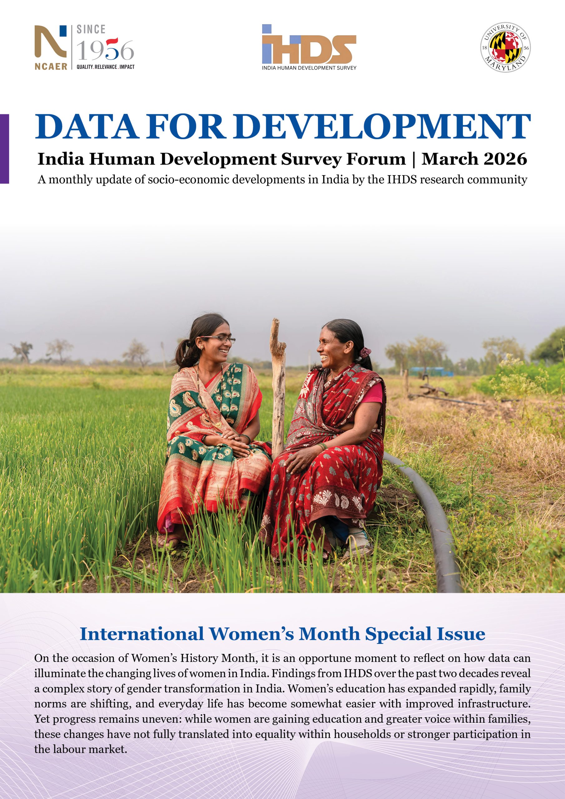 India Human Development Survey: March 2026