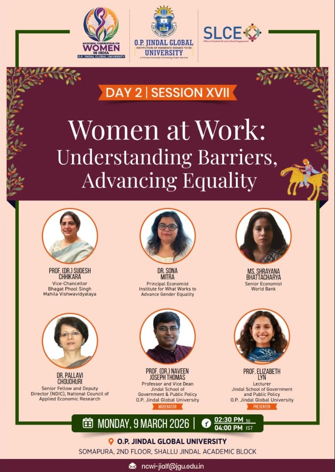 Dr Pallavi Choudhuri served as a panelist at the second National Convention on Women in India (NCWI)