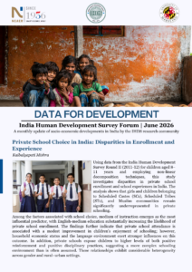 India Human Development Survey: June 2026