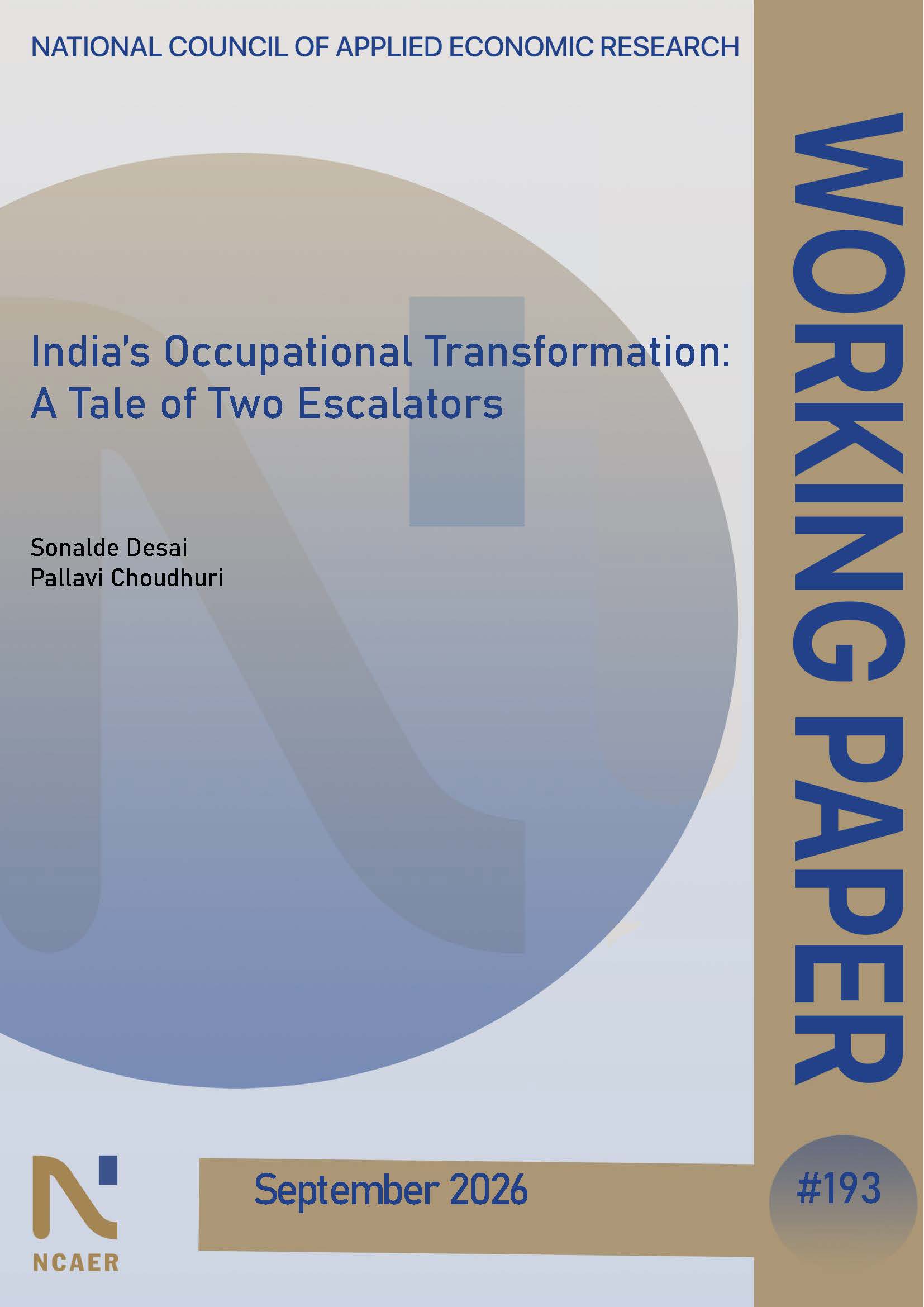 India’s Occupational Transformation: A Tale of Two Escalators